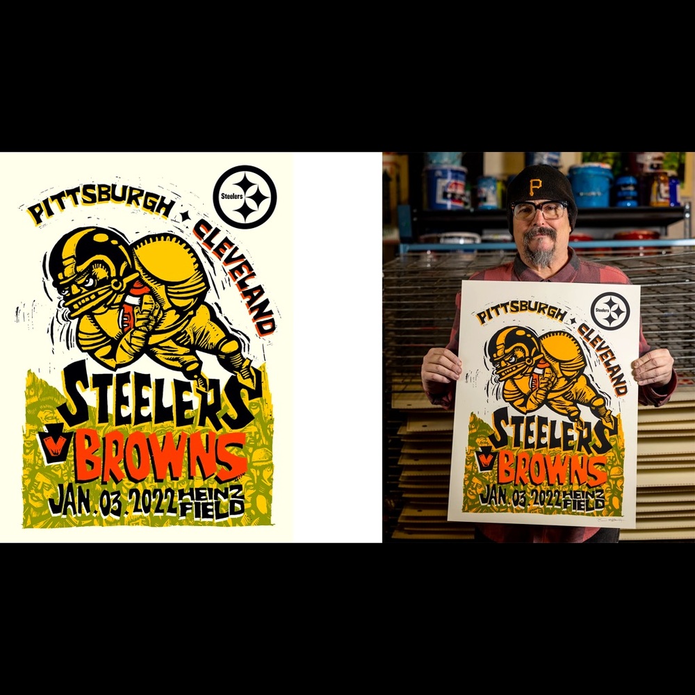 Week 17: Steelers vs. Browns game day print